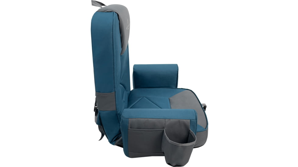 BLACK SIERRA EQUIPMENT Nomad High Back Stadium Seat , Moroccan Blue, STAD-002-MOR-BSE