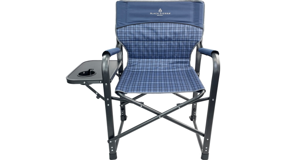 BLACK SIERRA EQUIPMENT Quilted HD Directors Chair , Blue, DRCH-012P-BLU-BSE