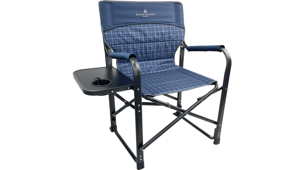 BLACK SIERRA EQUIPMENT Quilted HD Directors Chair , Blue, DRCH-012P-BLU-BSE