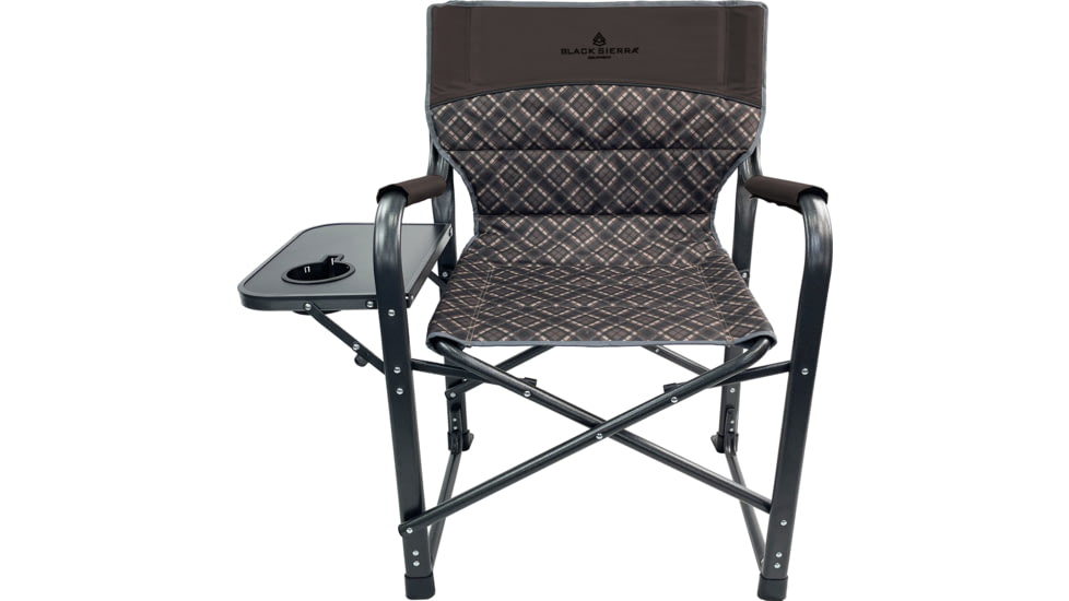 BLACK SIERRA EQUIPMENT Quilted HD Directors Chair , Brown, DRCH-012P-BRN-BSE
