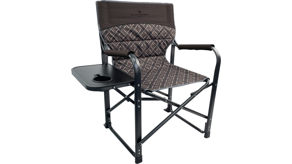 BLACK SIERRA EQUIPMENT Quilted HD Directors Chair , Brown, DRCH-012P-BRN-BSE