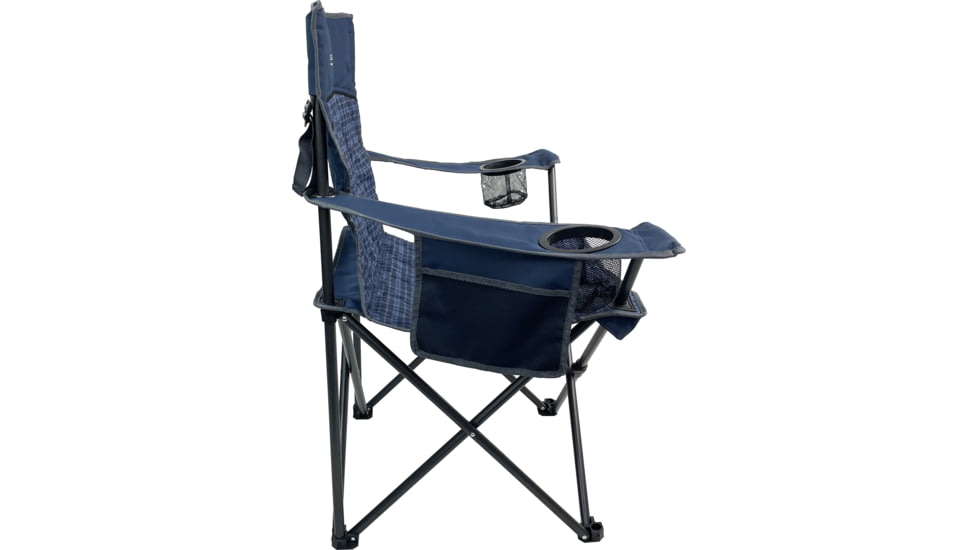 BLACK SIERRA EQUIPMENT Quilted Quad Chair, Blue, PQACH-007P-BLU-BSE