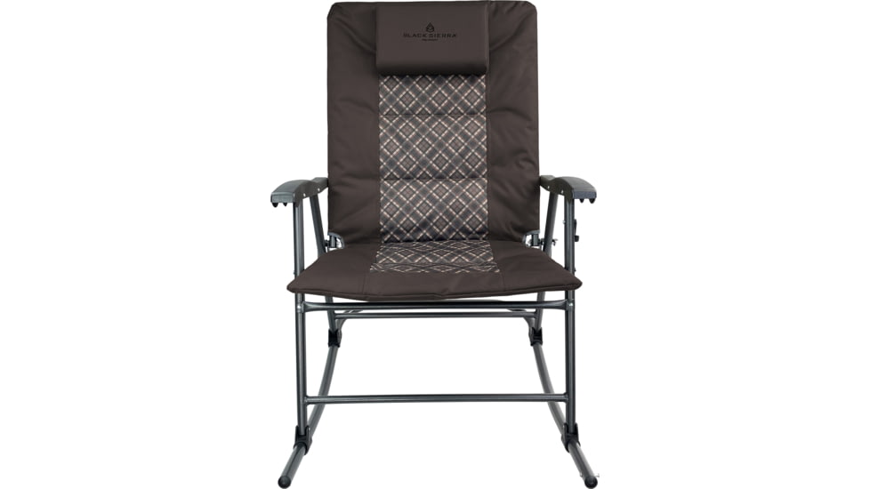 BLACK SIERRA EQUIPMENT Quilted XL Leanback Rocker , Brown, RKCH-003P-BRN-BSE