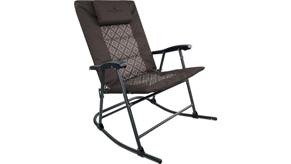 BLACK SIERRA EQUIPMENT Quilted XL Leanback Rocker , Brown, RKCH-003P-BRN-BSE