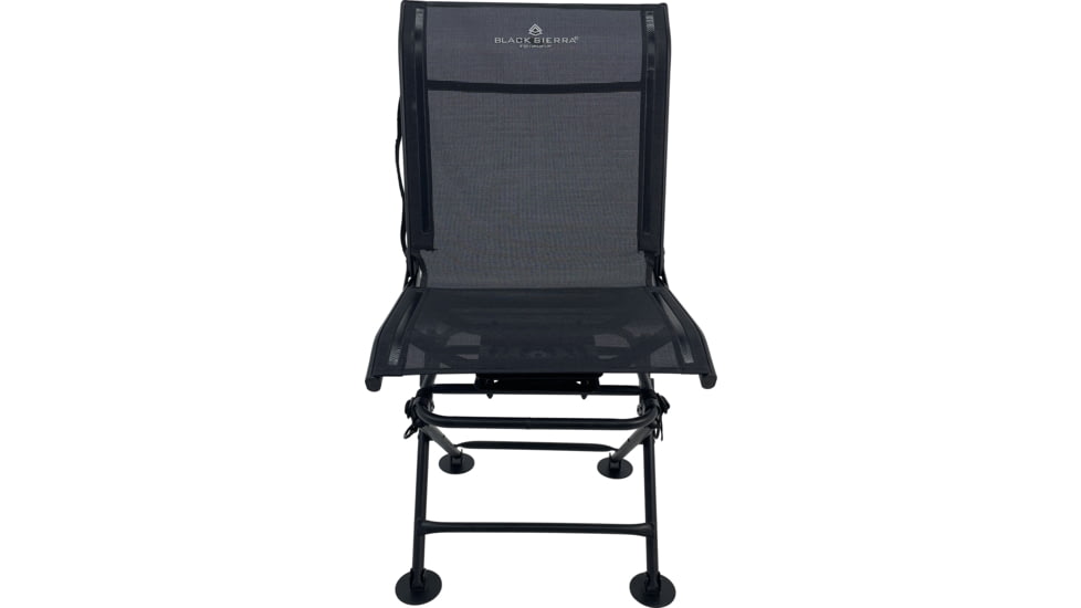 BLACK SIERRA EQUIPMENT Scout 360 Swivel Blind Chair,Black, HCH-035-BLK-BSE