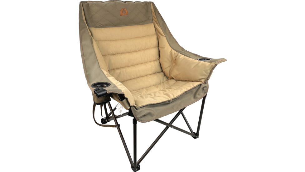 BLACK SIERRA EQUIPMENT Traditions Big Bear Chair , Tan, QACH-016T-TAN-BSE
