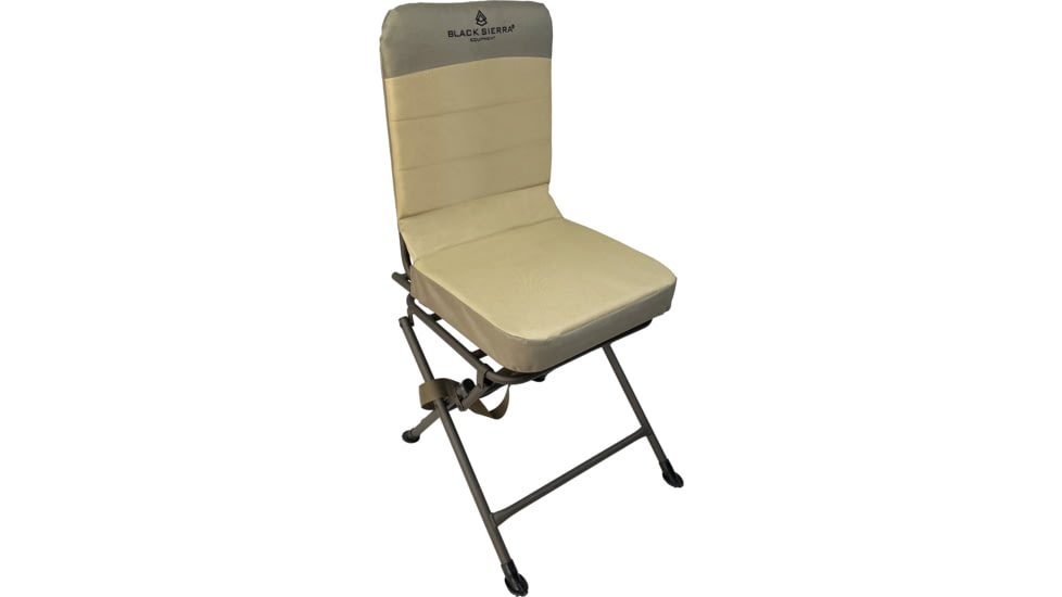 BLACK SIERRA EQUIPMENT XL Padded Swivel Blind Chair,Tan, HCH2-008T-TAN-BSE