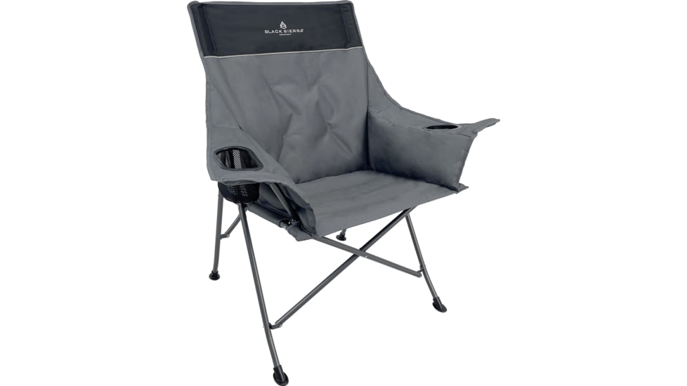 BLACK SIERRA EQUIPMENT XL Padded Tension Chair, Gray, QACH2-018-GRY-BSE