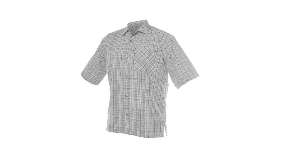 Blackhawk Casual Short Sleeve Shirt, Grey Plaid, Medium 88CS03GY-MD