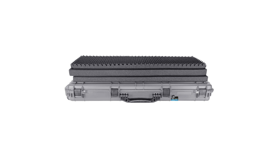 BlackHawk 38in Waterproof Roller Hard Rifle Case w/ Foam, Gray, Small, BH00013-GRA