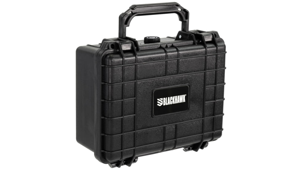 BlackHawk 9.12in Compact Waterproof Gear Hard Case with Foam, Black, Compact, BH00042