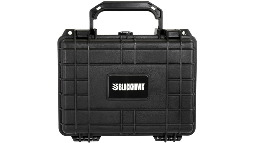 BlackHawk 9.12in Compact Waterproof Gear Hard Case with Foam, Black, Compact, BH00042
