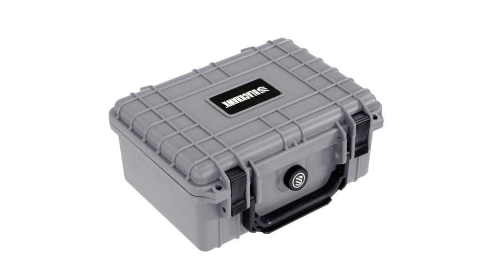 BlackHawk 9.12in Compact Waterproof Gear Hard Case with Foam, Gray, Compact, BH00042-GRA