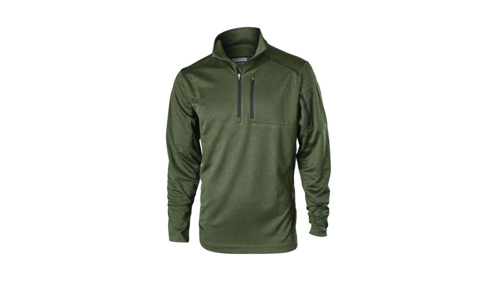 BlackHawk Convoy 1/4 Zip Pullover Shirt, Moss, Small, CS03MSSM
