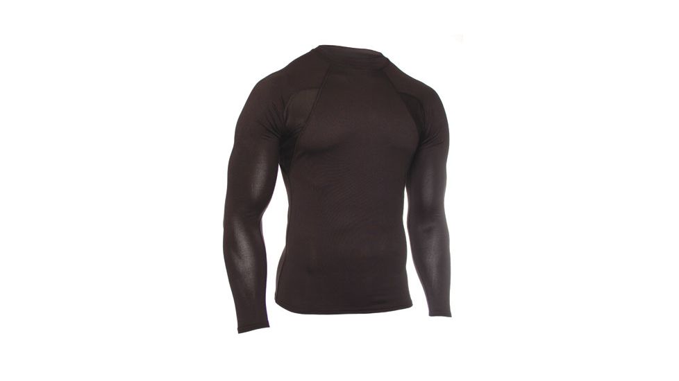 Black hawk Engineered Fit Shirt with Long Sleeve and Mock Neck 84BS04, Style: Engineered Fit, Color: Black, Sleeve Type: Long Sleeve