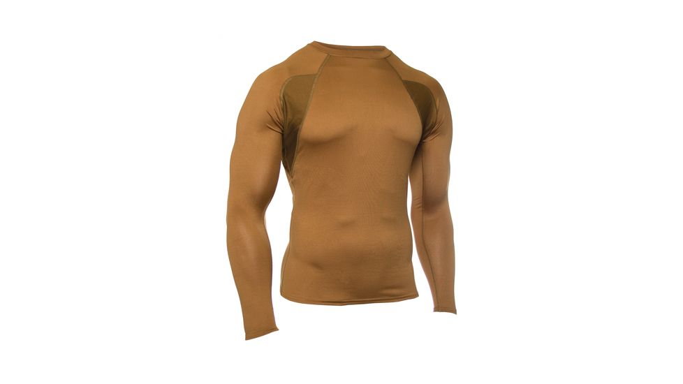 Blackhawk Engineered Fit Mock Neck Shirt, Long Sleeve, Coyote Tan, XXLarge, 84BS04CT-2XL