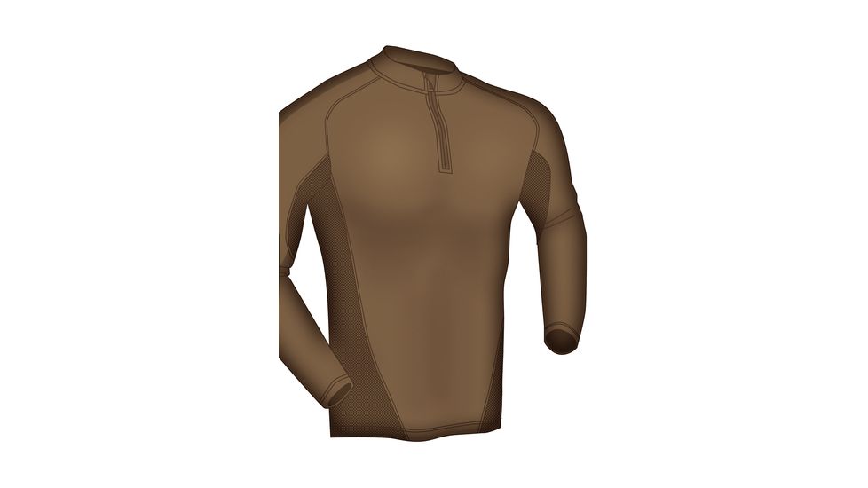 Blackhawk Engineered Fit Shirt-LS 1/4 Zip, Color -  Coyote Tan, Size -  3XLarge, 84BS01CT-3XL