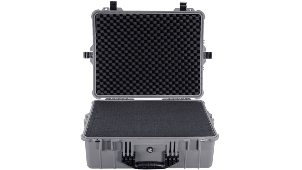 BlackHawk Extra Large 24 Inch Waterproof Hard Camera and Gear Case with Foam, Gray, X Large, BH00041-GRA