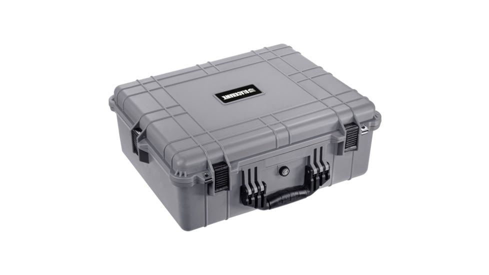 BlackHawk Extra Large 24 Inch Waterproof Hard Camera and Gear Case with Foam, Gray, X Large, BH00041-GRA