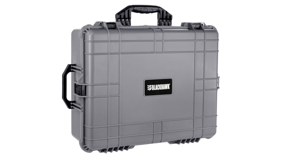BlackHawk Extra Large 24in Waterproof Hard Camera and Gear Case w/Foam, Gray, BH00041-GRA