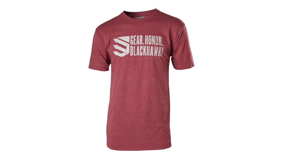 BlackHawk Gear. Honor. T-Shirt, Burgundy, XX Large, GT02BG2XL