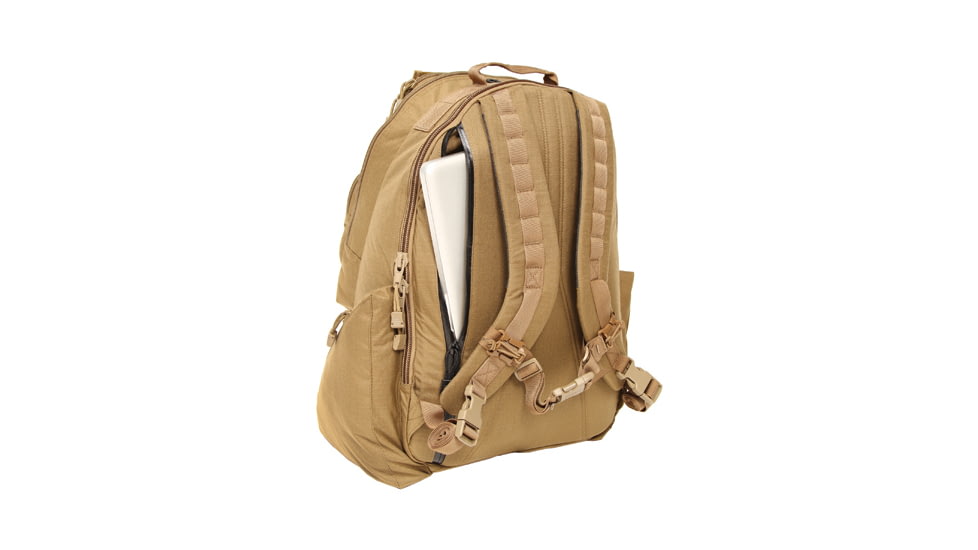 BlackHawk Coyote Tan Laptop Backpack - Back View