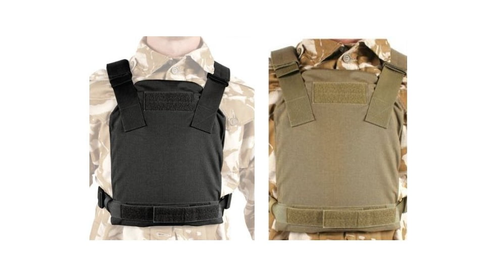 BlackHawk Low Vis Plate Carrier, Black, Coyote Tan