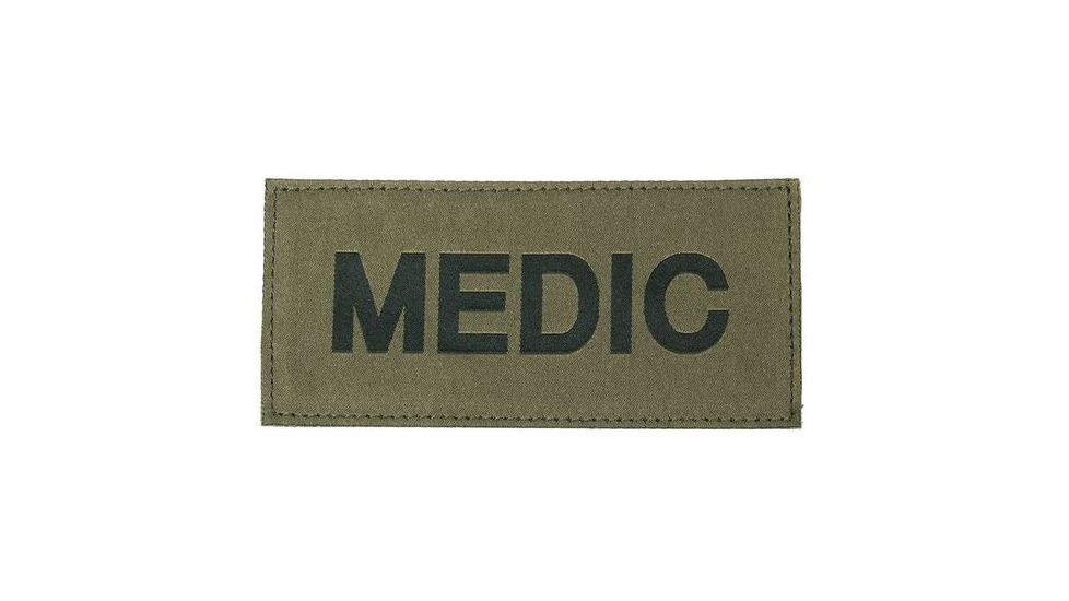 Blackhawk Medic Patch - Black Letters, Green Background