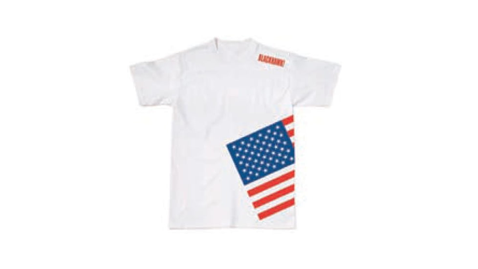 BlackHawk Men's Memory T-Shirt w/ Colored Flag, White, Small 90GT04WH-SM