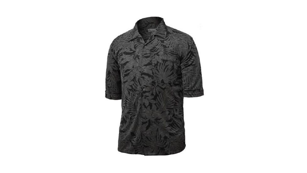 BlackHawk Mens Casual Knit Shirt Short Short Sleeve, Grey Tropical, 2XL 88CS05YT-2XL