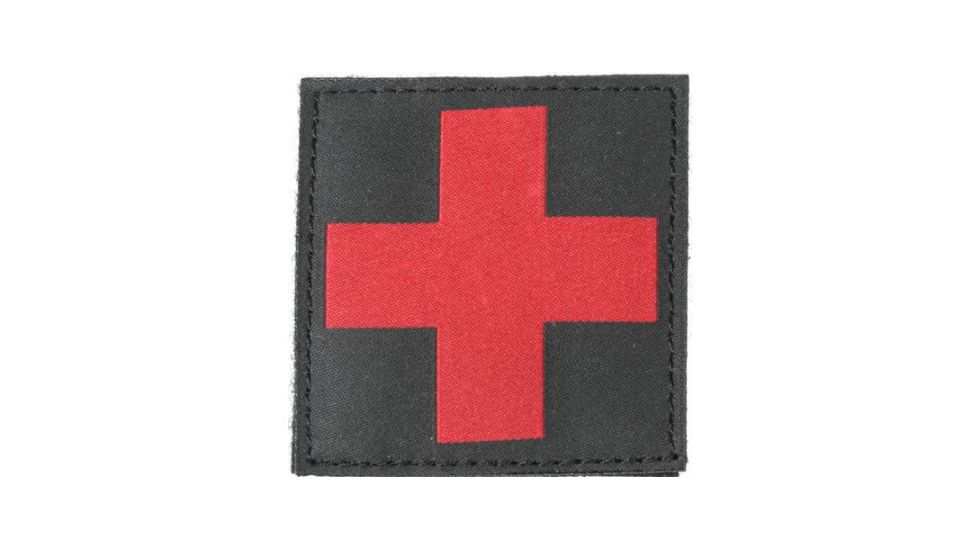 Blackhawk Red Cross ID Patch, Black
