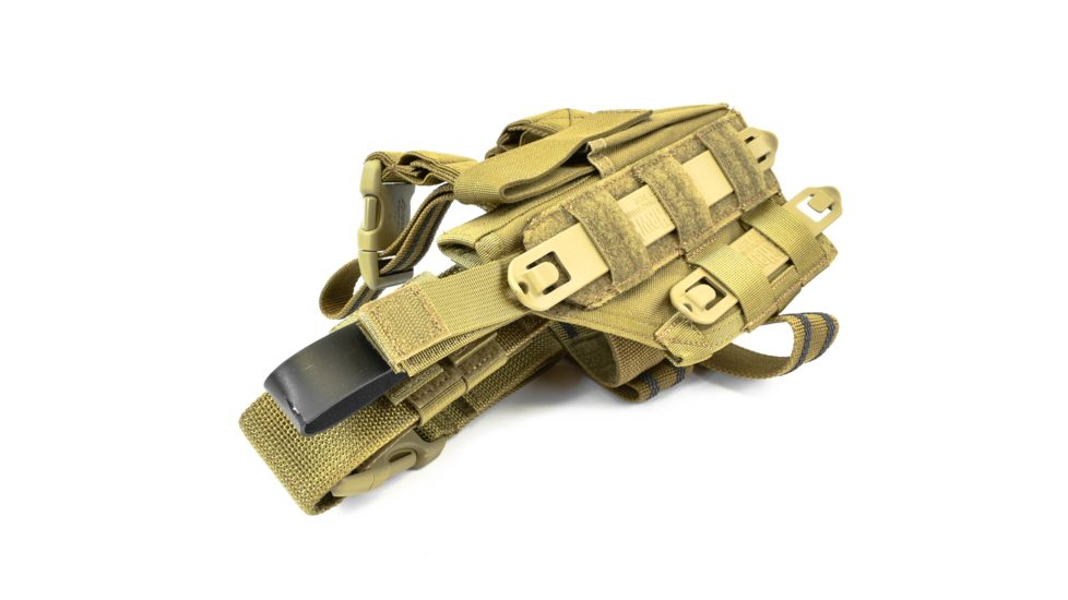 BlackHawk Tactical Omega VI Ultra Universal Modular Light Holster, Coyote Tan - Full Size Auto Pistols