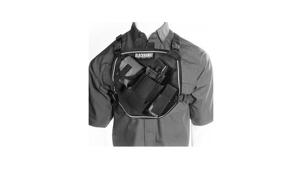 Blackhawk U.S.A.R. Radio Chest Harness, Black 55US00BK
