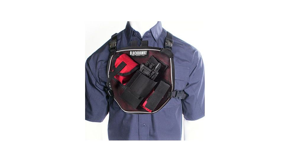 Blackhawk U.S.A.R. Radio Chest Harness, Red 55US00RD