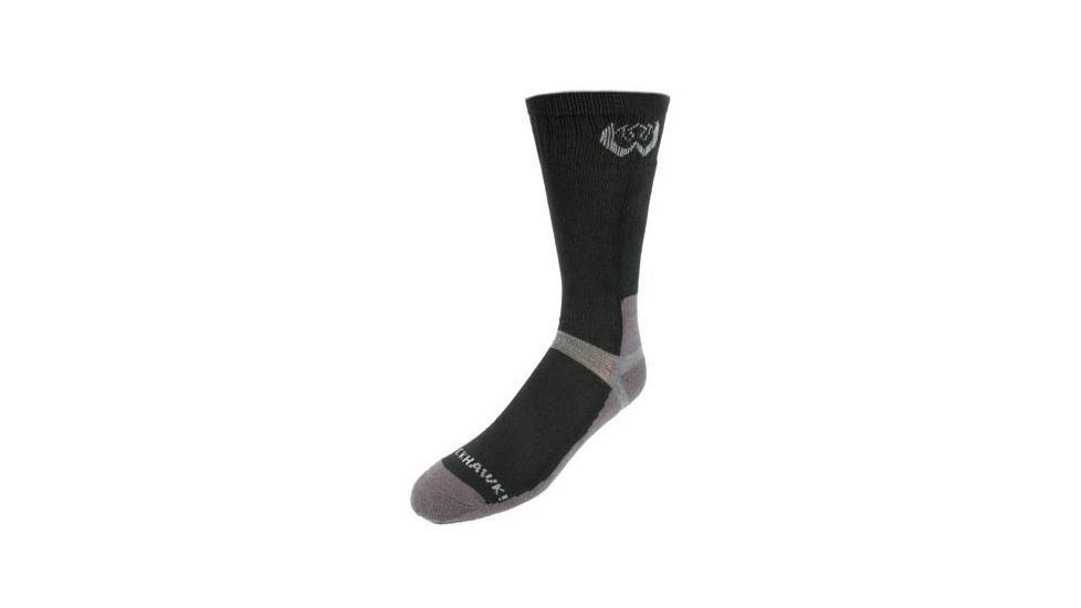 BlackHawk Warrior Wear Medium Weight Boot Socks, Black, Size 10-13 - 83SK01BK 