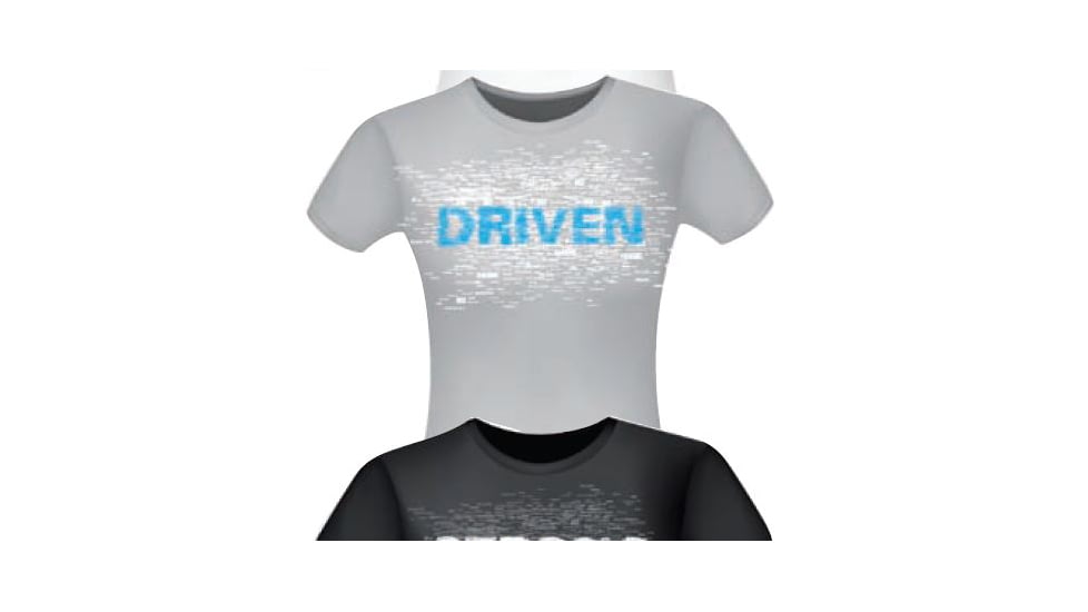 BlackHawk Women's Graphic T-Shirt - DRIVEN, Heather Grey, Medium 92GT01HG-MD