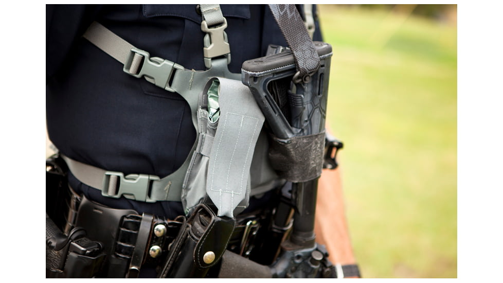 Blue Force Gear Micro Rackminus 6 Column Chest Rig, Wolf Gray MM-CHESTRIG-5-WF