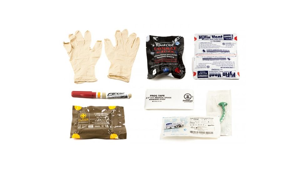 Blue Force Gear Micro Trauma Kit Basic Medical Supplies, Version 3, Comprehensive Kit, P-TKR-03