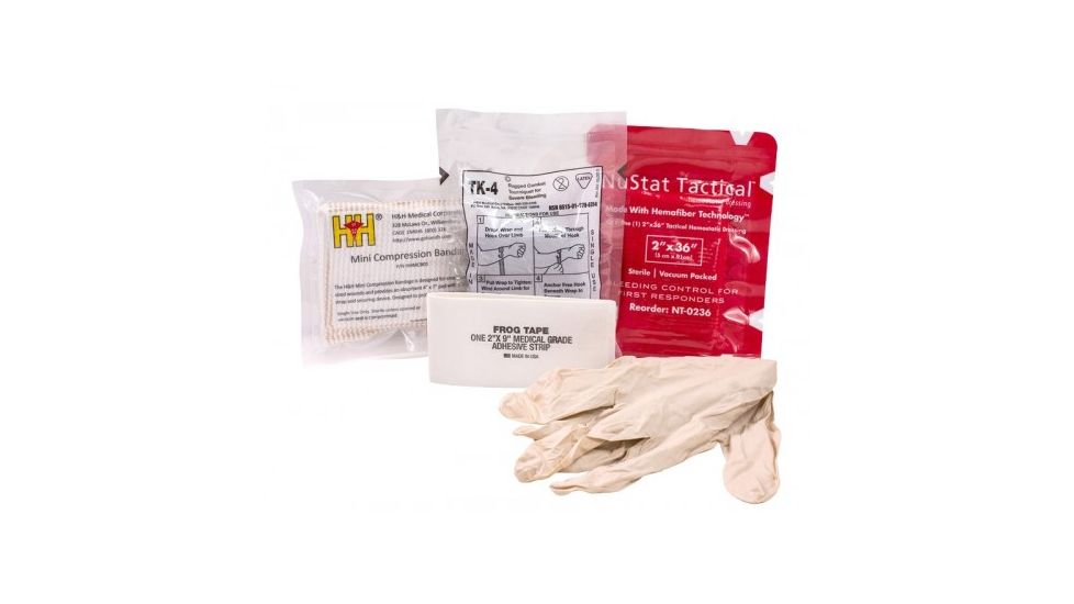 Blue Force Gear Micro Trauma Kit Basic Medical Supplies, Version 6, Basic Kit, P-TKR-06