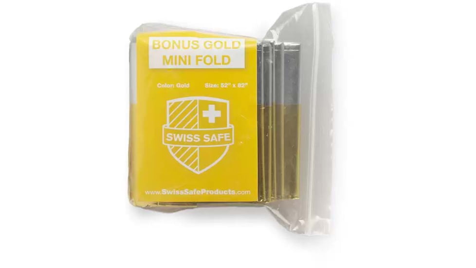 Blue Force Gear Mini Hypothermia Blanket, Gold, P-MED-BLANKET-1-GOLD/SV-RTL