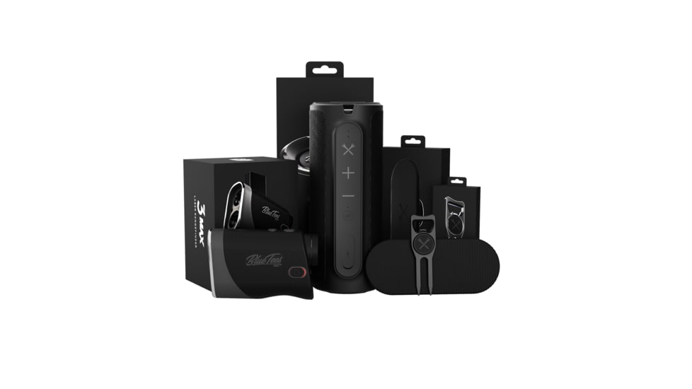 Blue Tees Golf Player Pack, Black, BU-B-S3TB-BK