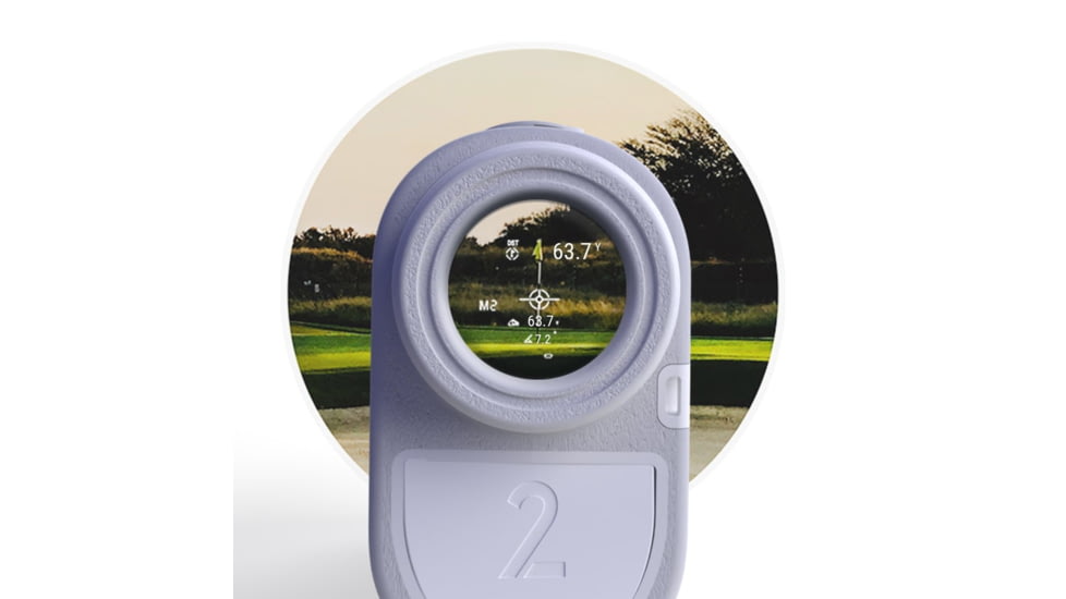 Blue Tees Golf Series 2 Golf Rangefinder, Grey/White, RF-G-S2-GW