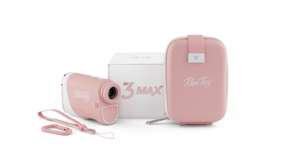 Blue Tees Golf Series 3 Max Golf Rangefinder w/ Slope, Pink/White, RF-G-S3M-PK