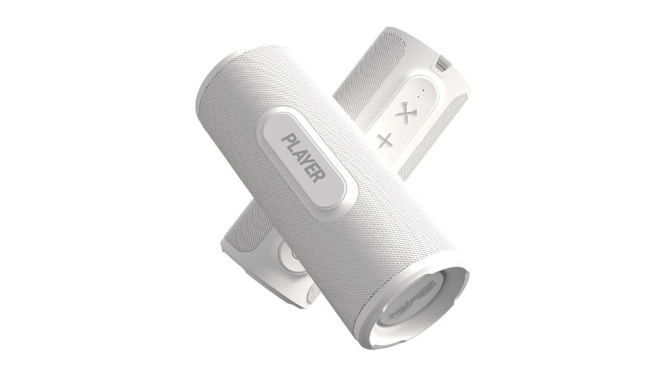 Blue Tees Golf The Player Magnetic Speaker, White, SK-G-TP-W