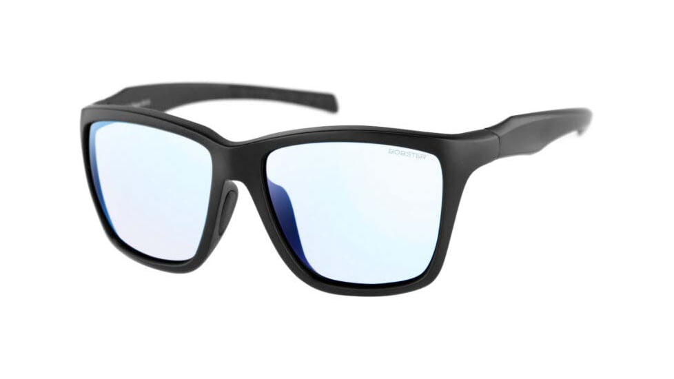 Bobster Anchor Sunglasses,  Matte Black Frame, Blue Light Lens, BANC006B