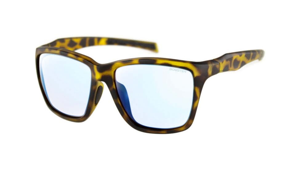 Bobster Anchor Sunglasses, Matte Brown Tortoise Frame, Blue Light Lens, BANC005B