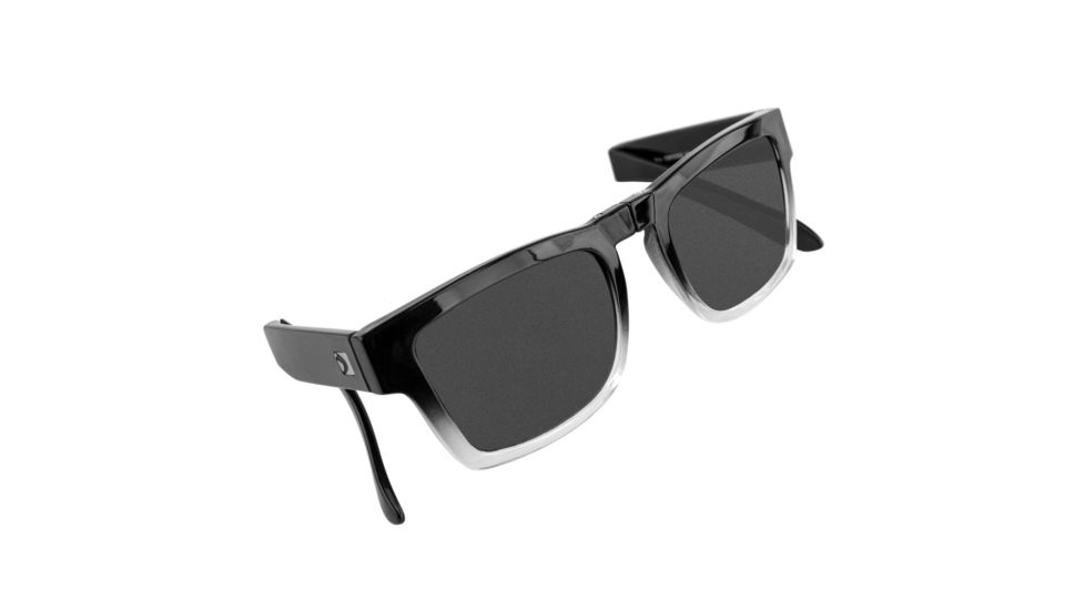 Bobster Brix, Sunglass, Black Gradient Frame, Anti-fog Smoked Lenses, Black, One Size Fits Most EBRX002