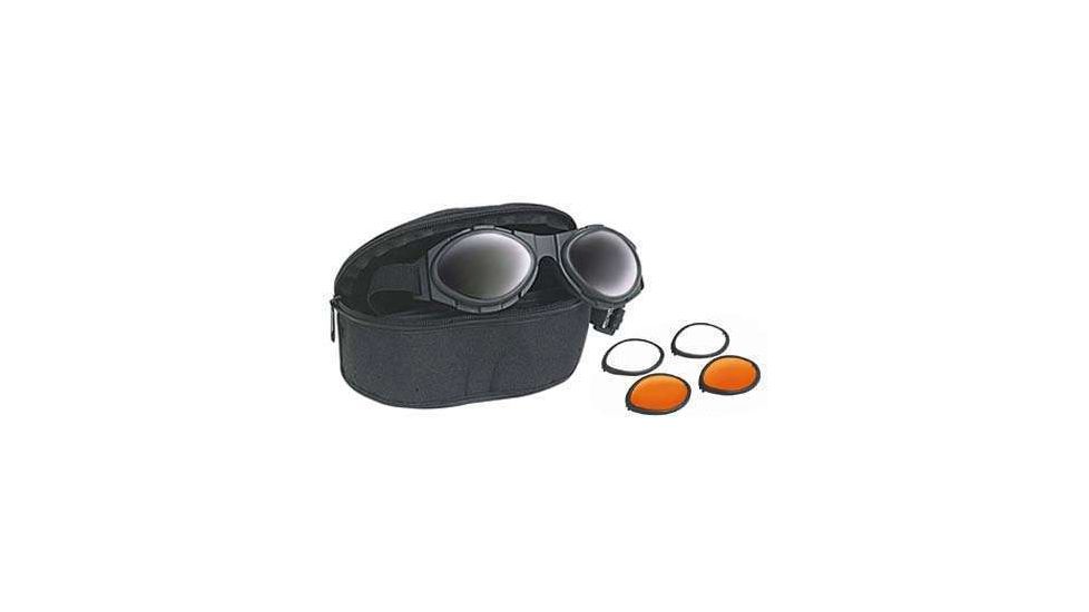 Bobster BugEye II Interchangeable Goggles w/ Black Frame, Foam Seal