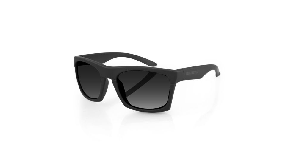 Bobster Capone, Sunglass, Matte Black Frame, Anti-fog Smoked Lenses, Black, One Size Fits Most ECAP001