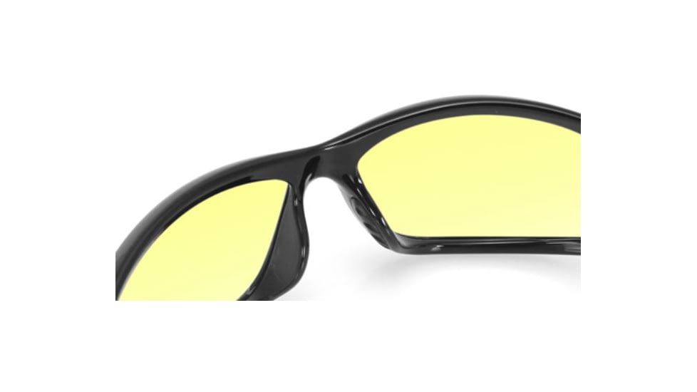 Bobster Charger Sunglasses - Black Frame, Anti Fog Yellow Lens ECHA001Y